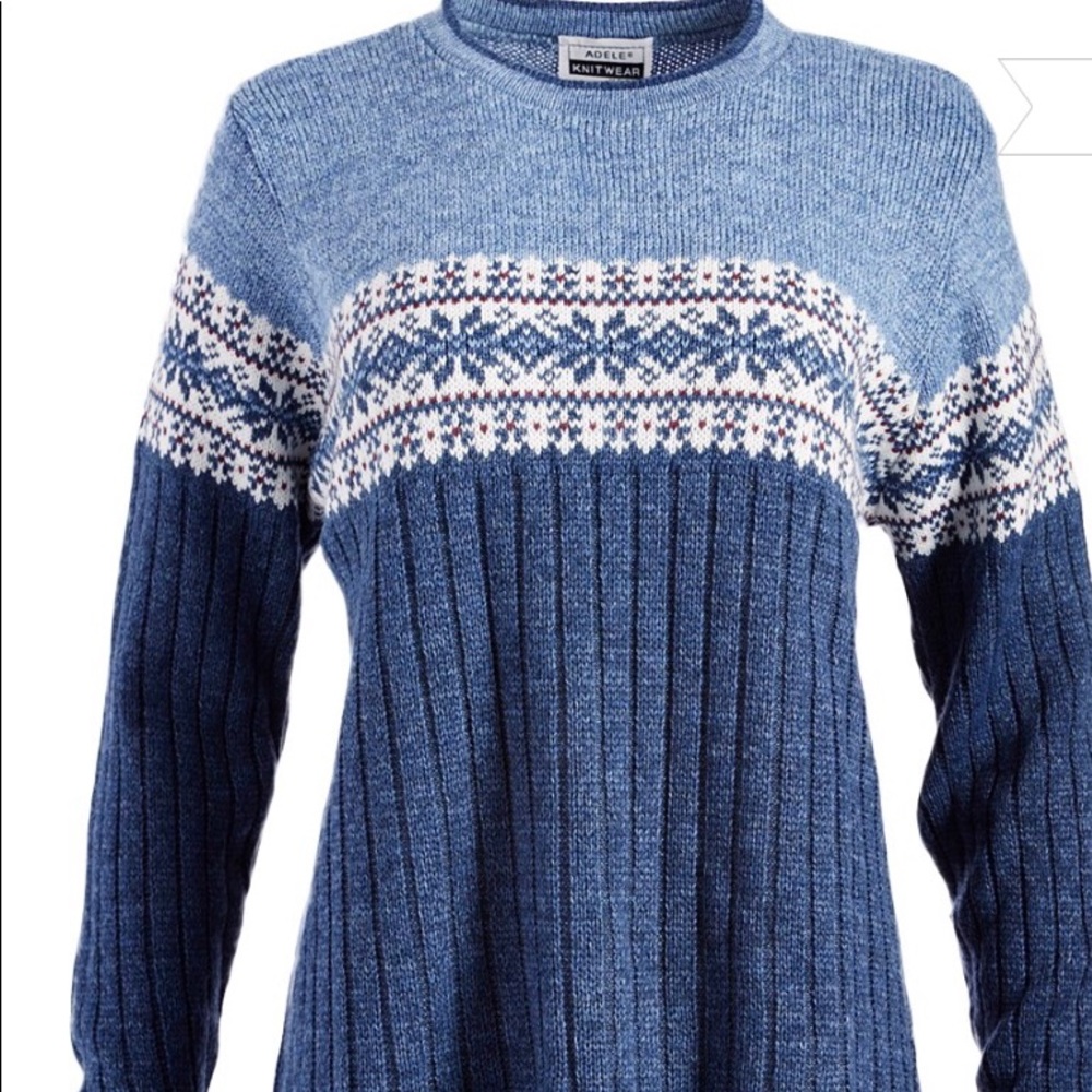 ❤️FINAL PRICE DROP Blue Fair Isle alpine Sweater